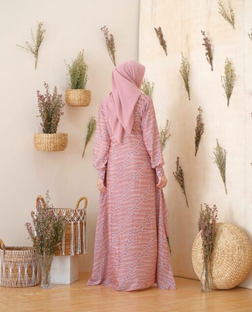 Catalia Batik - Calyta Dress Series 3 Pink Nude Calyta Dress Series 3 Pink Nude