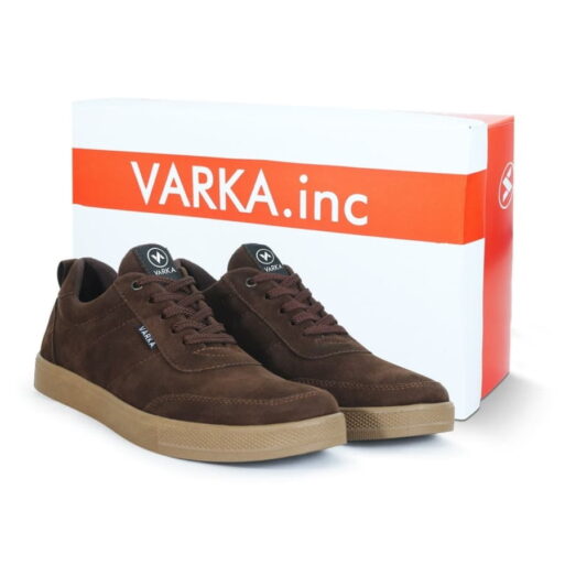Sepatu Sneakers Pria V4036 Terbaru Brand Varka Berkualitas Coklat