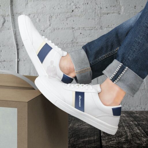 Sepatu Sneakers Pria Casual F1201 WHITE-BLUE