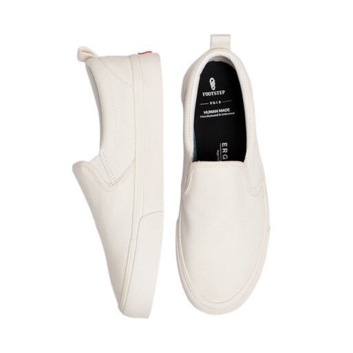 Sepatu Sneakers Pria Vulcanized Footstep Footwear - Diego Full White