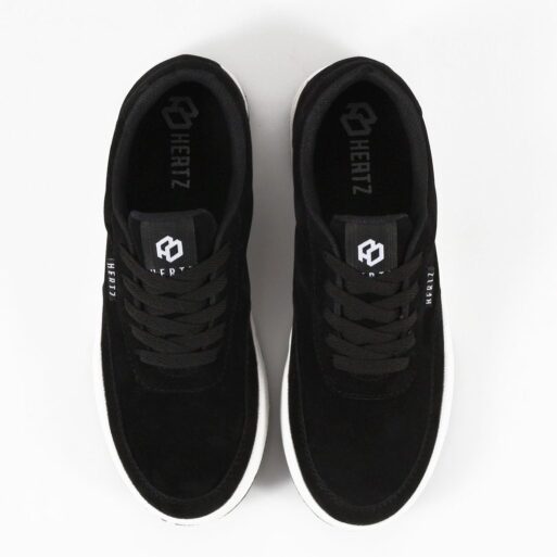 Sepatu Sneakers Pria H 3531 Brand Hertz Sepatu Kets Cocok untuk Kuliah Kerja Trendi Berkualitas Warna Hitam