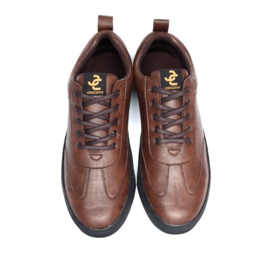Sepatu Sneakers Pria Formal Semi kulit Hitam Coklat Terbaru