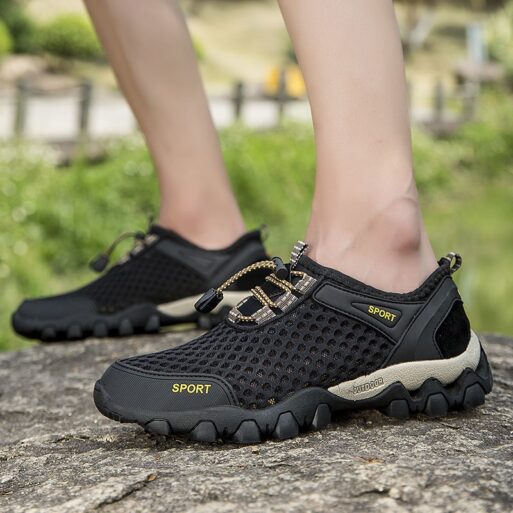 Sepatu Hiking Pria Casual Sepatu Gunung Outdoor Anti Slip Adventure Touring Shoes MH205