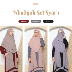 Khadijah Niqab Set Syar’i